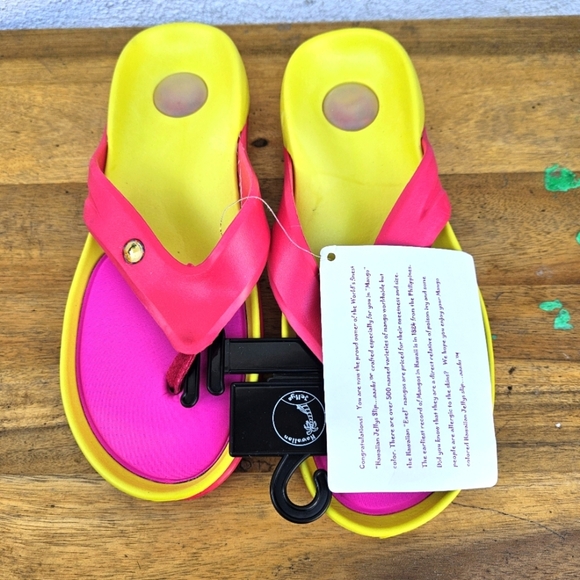 Hawaiian Jellys Ultra Comfort Mango  Unisex  Sandals Women's Size 8 - Picture 11 of 14